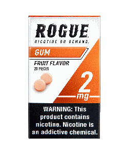 Rogue Fruit Flavor 2mg, Nicotine gum