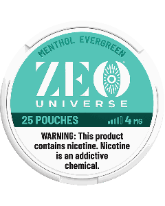 ZEO Universe Menthol Evergreen 4mg Nicotine Pouches