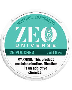 ZEO Universe Menthol Evergreen 6mg Nicotine Pouches