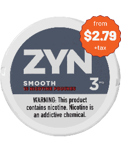 ZYN Smooth 3MG Nicotine Pouches