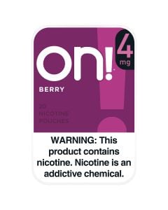 on! 4mg Berry Nicotine Pouches