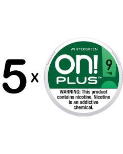 On! Plus Wintergreen 9mg 5for$5