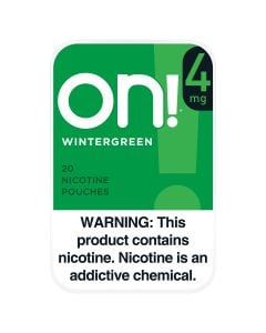 on! 4mg Wintergreen Nicotine Pouches