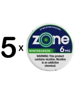 zone Wintergreen 6mg 5 for $10