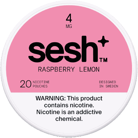 Sesh+ Raspberry Lemon 4mg