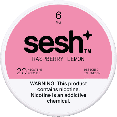 Sesh+ Raspberry Lemon 6mg