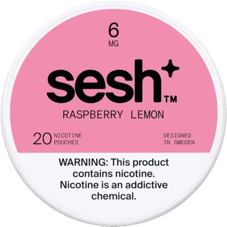 Sesh+ Raspberry Lemon 6mg