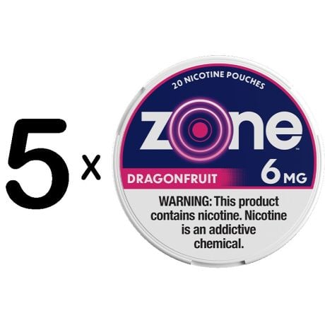 zone Dragon Fruit 6mg 5 for $10