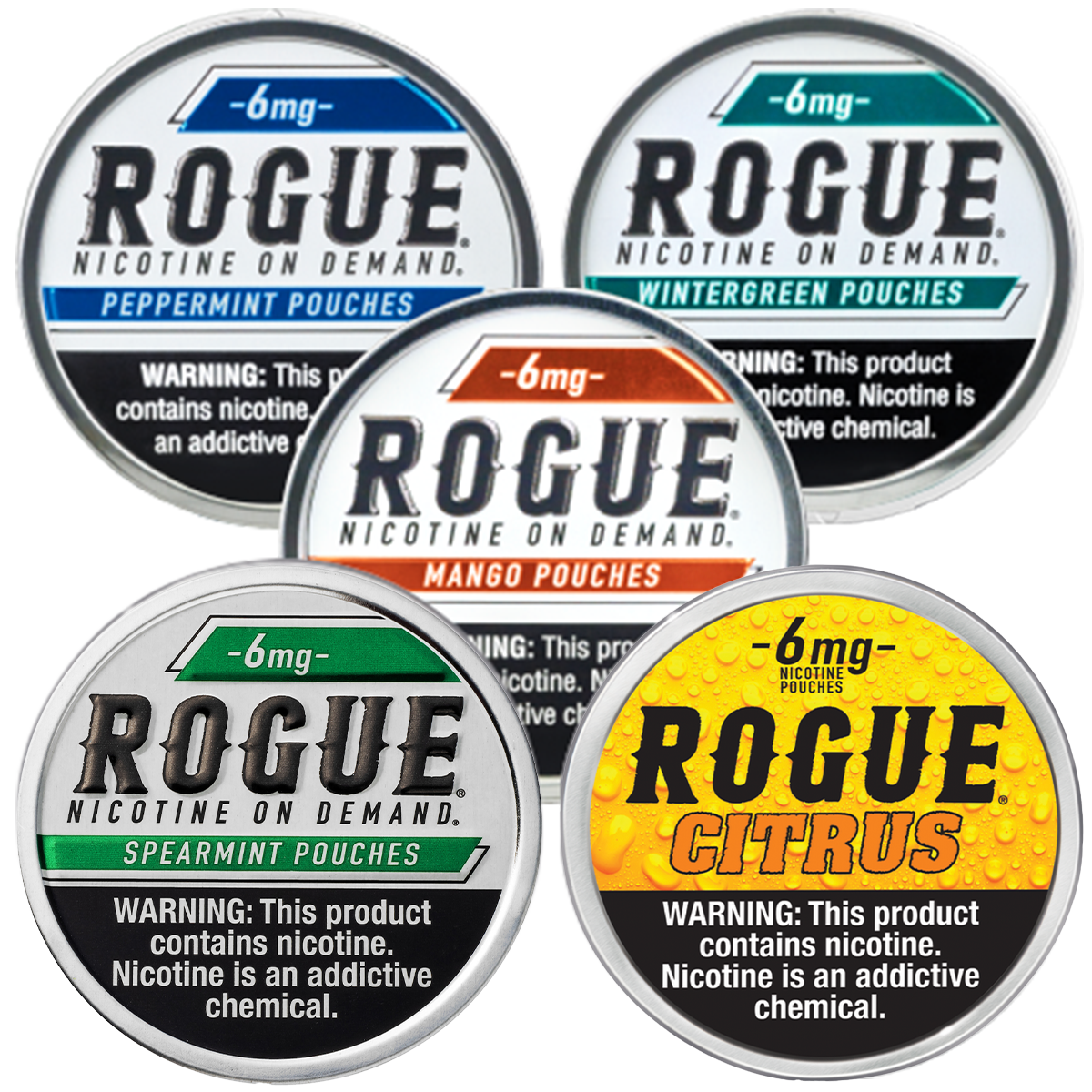 Rogue 6MG New Mixpack Nicotine Pouches