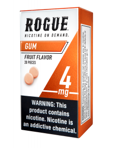 Rogue Fruit Flavor 4mg, Nicotine gum
