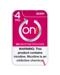 on! 4mg Berry Nicotine Pouches