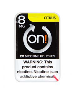 on! 8mg Citrus Nicotine Pouches