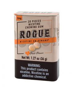 Rogue Fruit Flavor 2mg, Nicotine gum