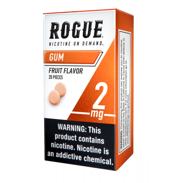 Rogue Fruit Flavor 2mg, Nicotine gum