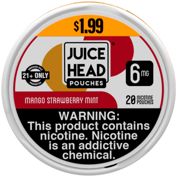 Juice Head Pouches Mango Strawberry Mint 6MG $1.99 Can