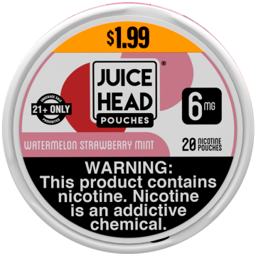 Juice Head Pouches Watermelon Strawberry Mint 6MG $1.99 Can