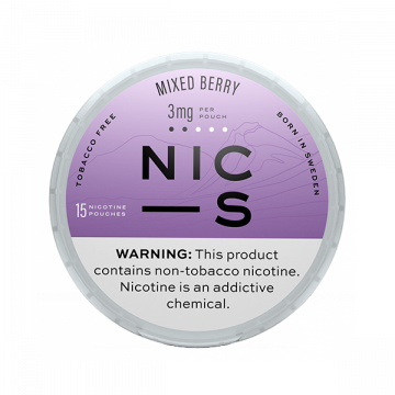 NIC-S Mixed Berry 3MG Nicotine Pouches