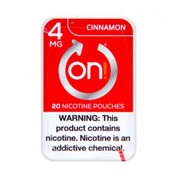 on! 4mg Cinnamon Nicotine Pouches