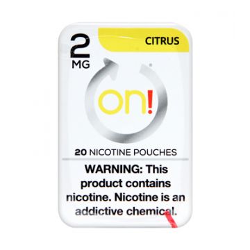 on! 2mg Citrus Nicotine Pouches