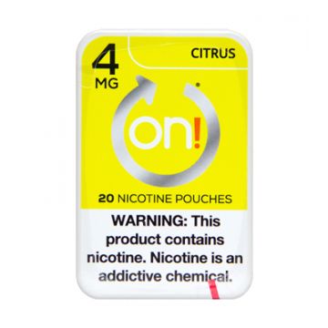 on! 4mg Citrus Nicotine Pouches