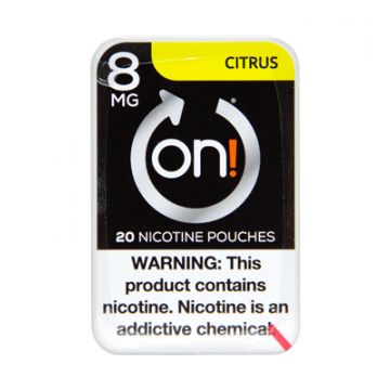 on! 8mg Citrus Nicotine Pouches