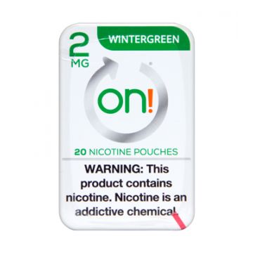on! 2mg Wintergreen Nicotine Pouches