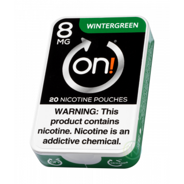 on! 8mg Wintergreen Nicotine Pouches