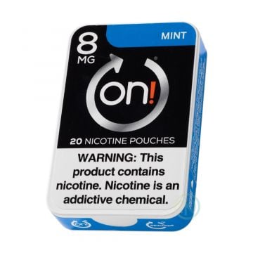 on! 8mg Mint Nicotine Pouches