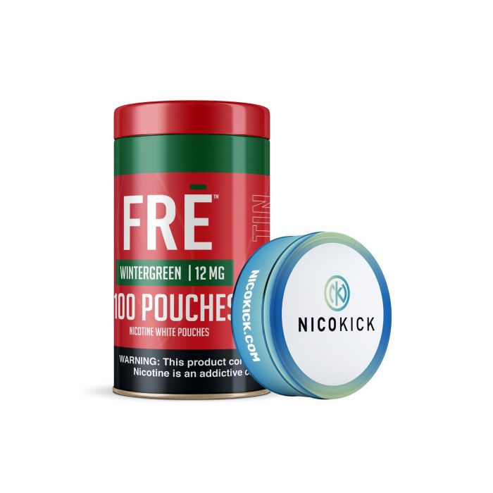 FRE Wintergreen 12MG Mega Tin Nicotine Pouches