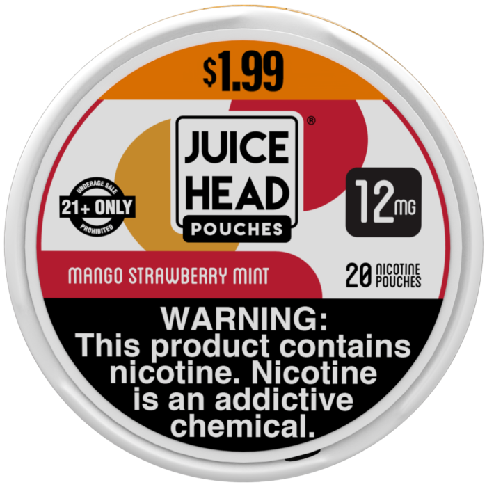 Juice Head Pouches Mango Strawberry Mint 12MG $1.99 Can