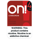 on! 4mg Cinnamon Nicotine Pouches