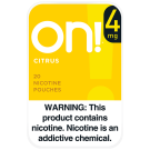 on! 4mg Citrus Nicotine Pouches
