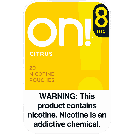 on! 8mg Citrus Nicotine Pouches
