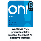 on! 8mg Mint Nicotine Pouches