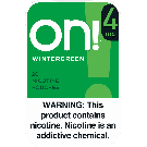 on! 4mg Wintergreen Nicotine Pouches