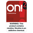 on! 2mg Cinnamon Nicotine Pouches