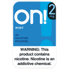 on! 2mg Mint Nicotine Pouches