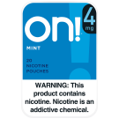 on! 4mg Mint Nicotine Pouches