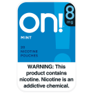 on! 8mg Mint Nicotine Pouches