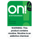 on! 4mg Wintergreen Nicotine Pouches