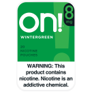 on! 8mg Wintergreen Nicotine Pouches