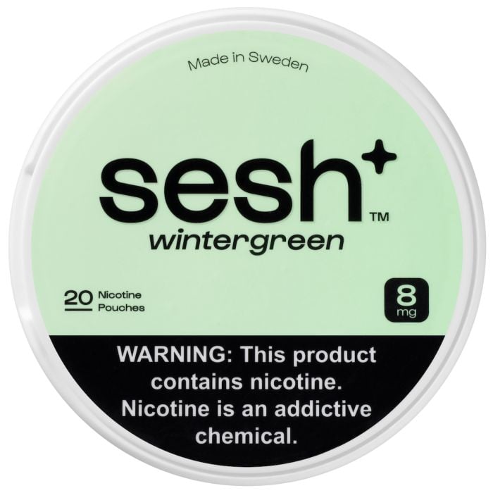 Sesh+ Wintergreen 8mg Nicotine Pouches