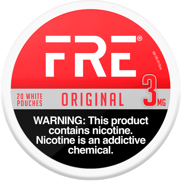 FRE Original 3MG Nicotine Pouches FRE Original 3MG Nicotine Pouches