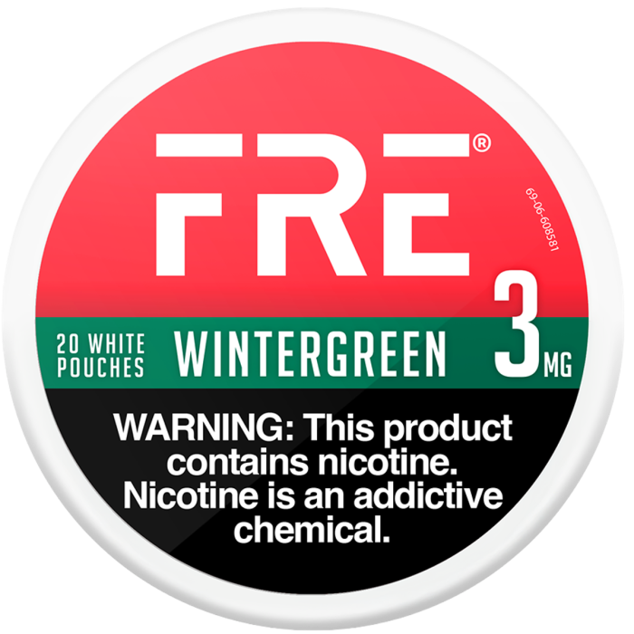 FRE Wintergreen 3MG Nicotine Pouches FRE Wintergreen 3MG Nicotine Pouches