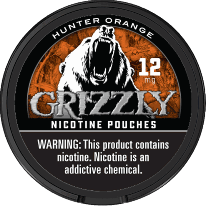 Grizzly Hunter Orange 12MG Nicotine Pouches