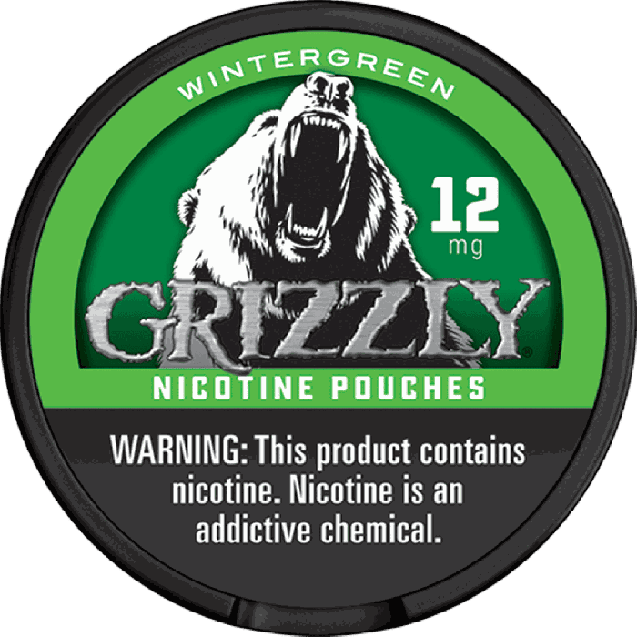 Grizzly Wintergreen 12MG Nicotine Pouches Grizzly Wintergreen 12MG Nicotine Pouches