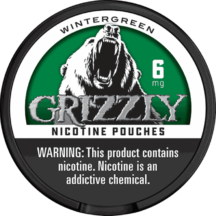Grizzly Wintergreen 6MG Nicotine Pouches Grizzly Wintergreen 6MG Nicotine Pouches