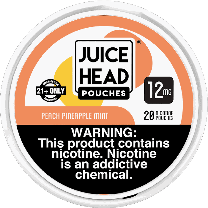 Juice Head Pouches Peach Pineapple Mint 12MG Juice Head Pouches Peach Pineapple Mint 12MG