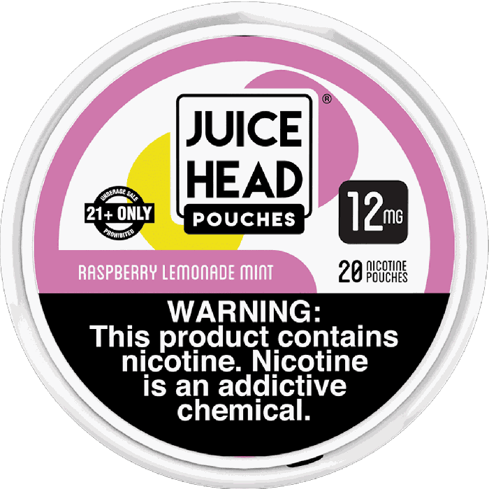 Juice Head Pouches Raspberry Lemonade Mint 12MG Juice Head Pouches Raspberry Lemonade Mint 12MG