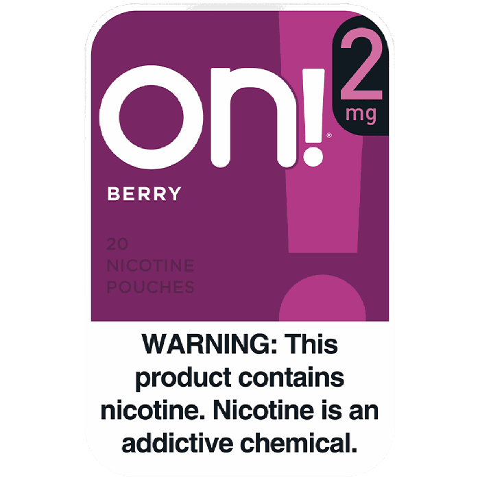 On! 2MG Berry Nicotine Pouches On! 2MG Berry Nicotine Pouches